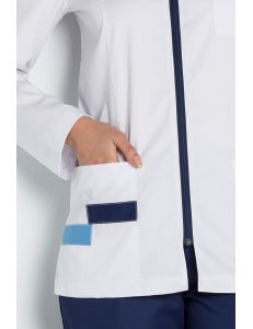 Chaqueta para sanidad, farmacia, comercio y estética azul Dyneke