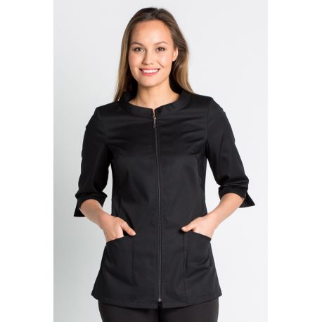 Chaqueta con cuello de barco