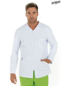 Chaqueta m/l caballero microfibra blanca