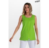 Casaca curvas microfibra verde