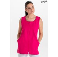 Casaca curvas microfibra fucsia
