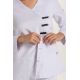 Chaqueta mcfb m/l blanca con presillas