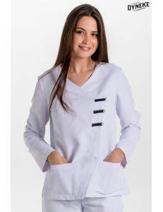 Chaqueta mcfb m/l blanca con presillas