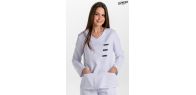 Chaqueta mcfb m/l blanca con presillas