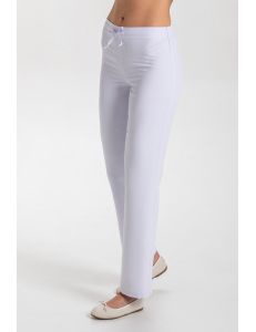 pantalon de mujer blanco para sanidad, comercio y estetica dyneke