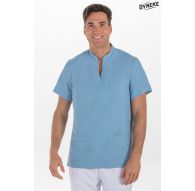 Casaca sanidad cuello mao azul