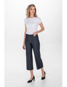 Pantalón culotte tejano