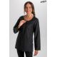 Chaqueta curvas m/l microfibra negra