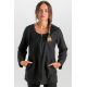 Chaqueta curvas m/l microfibra negra