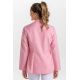 Chaqueta rosa cruzada vivo blanco