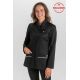 Chaqueta negra cruzada pico m/l