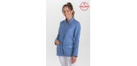 Chaqueta azul cruzada pico m/l