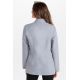 Chaqueta gris cruzada pico m/l