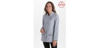 Chaqueta gris cruzada pico m/l