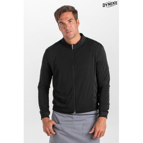 Chaqueta hombre negra sport cremallera comercio y estética Dyneke