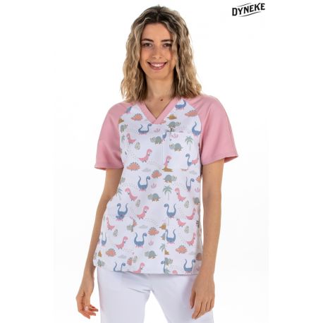 Pijama sanitario estampado dino