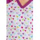 Pijama sanitario estampado corazones