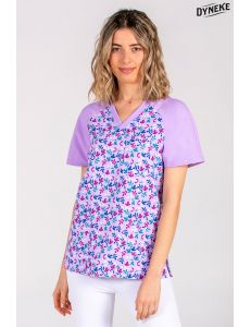 Pijama sanitario estampado flor
