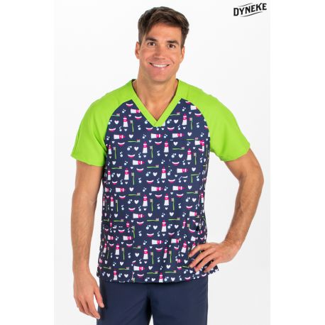 Pijama sanitario estampado dentifrico