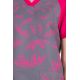 Blusón unisex fucsia estampado smile Dyneke