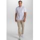 Camisa unisex blanca botón madera