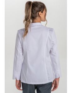 Chaqueta cocinera rejilla blanca