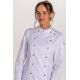 Chaqueta cocinera rejilla blanca