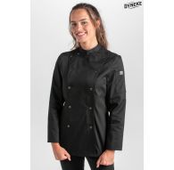Chaqueta cocinera rejilla negra