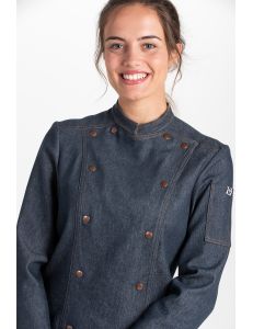 Chaqueta cocinera rejilla tejana