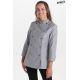 Chaqueta cocinera rejilla gris