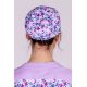 Gorro Sanidad unisex estampado flor lila