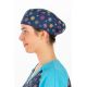 gorro sanitario estampado mandala azul