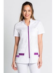 Chaqueta para sanidad, farmacia, comercio y estética morado Dyneke