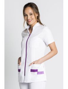 Chaqueta para sanidad, farmacia, comercio y estética morado Dyneke