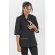 Chaqueta negra cruzada pico m/c