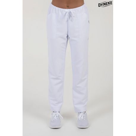 Pantalón blanco microfibra cinta