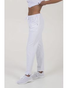 Pantalón blanco microfibra cinta