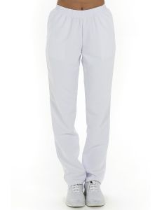 pantalon migrofibra blanco unisex con bolsillos dyneke