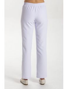 pantalon de mujer blanco para sanidad, comercio y estetica dyneke