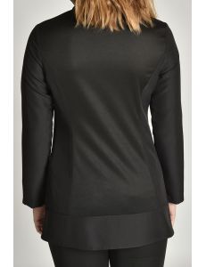 Chaqueta imperial mujer m/l microfibra negra