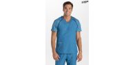 Pijama sanitario microfibra sport azul