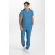 Pijama sanitario microfibra sport azul