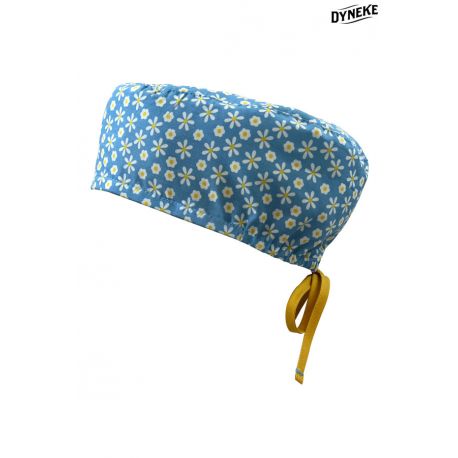 Gorro Sanidad unisex pelo corto flores