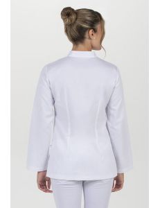 Chaqueta para sanidad, farmacia, comercio y estética en verde Dyneke