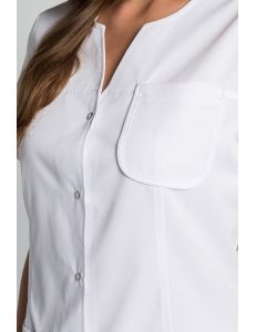 Chaqueta blanca de manga corta