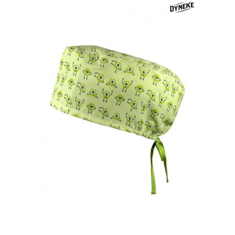 Gorro Sanidad unisex pelo largo monstruos verdes