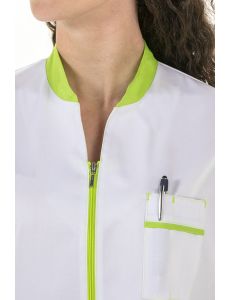 Chaqueta mujer m/c cuello mao pistacho