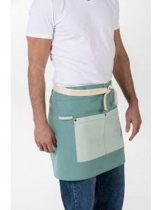 Delantal corto loneta verde