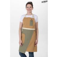 Delantal peto ocre asimetrico