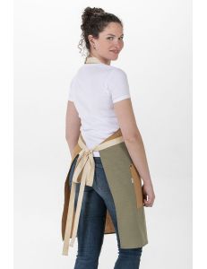 Delantal peto ocre asimetrico